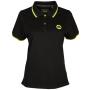 Woman's Polo - Black. Standard fit, features.